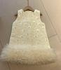 2026 Spring/Autumn Coco Style Girls' Puffy Skirt Princess Dress: Elegant Baby Banquet Attire