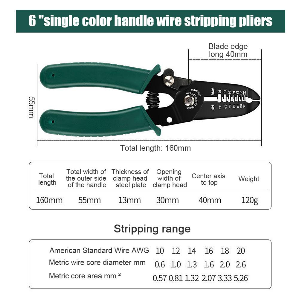 

9 в 1 Инструмент для зачистки проводов Кусачки Многофункциональные остроносые плоскогубцы Инструмент для зачистки электрических кабелей Инструмент для электрика 6-inch wire pliers