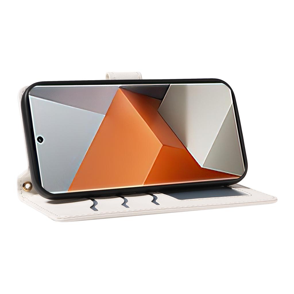 For Xiaomi Redmi Note 13 Pro+ 5G Case Wallet Rhombus Leather Phone Cover with Shoulder Strap,Wrist Strap