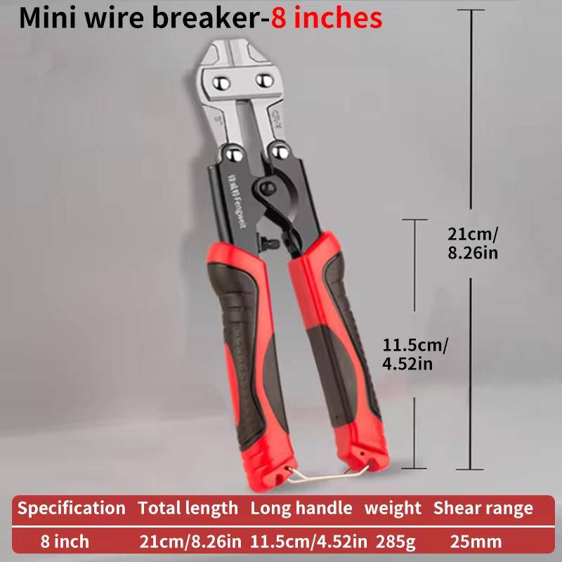 1pc Multi-Functional Bolt Cutter & Wire Cutting Pliers – Labor-Saving 8in Scissors for Chain, Lock, Wire, Home &Construction Use