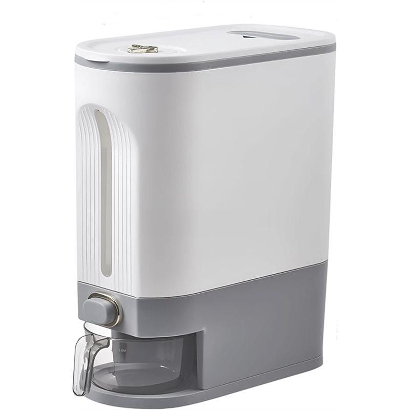 

Rice Dispenser Household Rice Storage Container Sealed Moisture Proof With Measuring Cup For Kitchen Pantry сірий колір