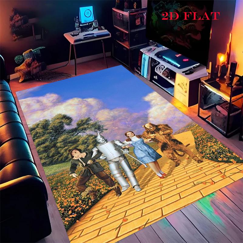 Wizard Oz Vintage Movie Poster Carpet Printing Suitable For All Seasons Art Dormitory Decoration Bathroom Mat