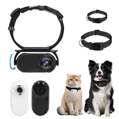 Nouvelle Caméra de Collier pour Animal de Compagnie Objectif 120 Degrés Collier pour Chien Réglable Connexion OTG Conception Antichoc Légère Caméra Sportive pour Chat