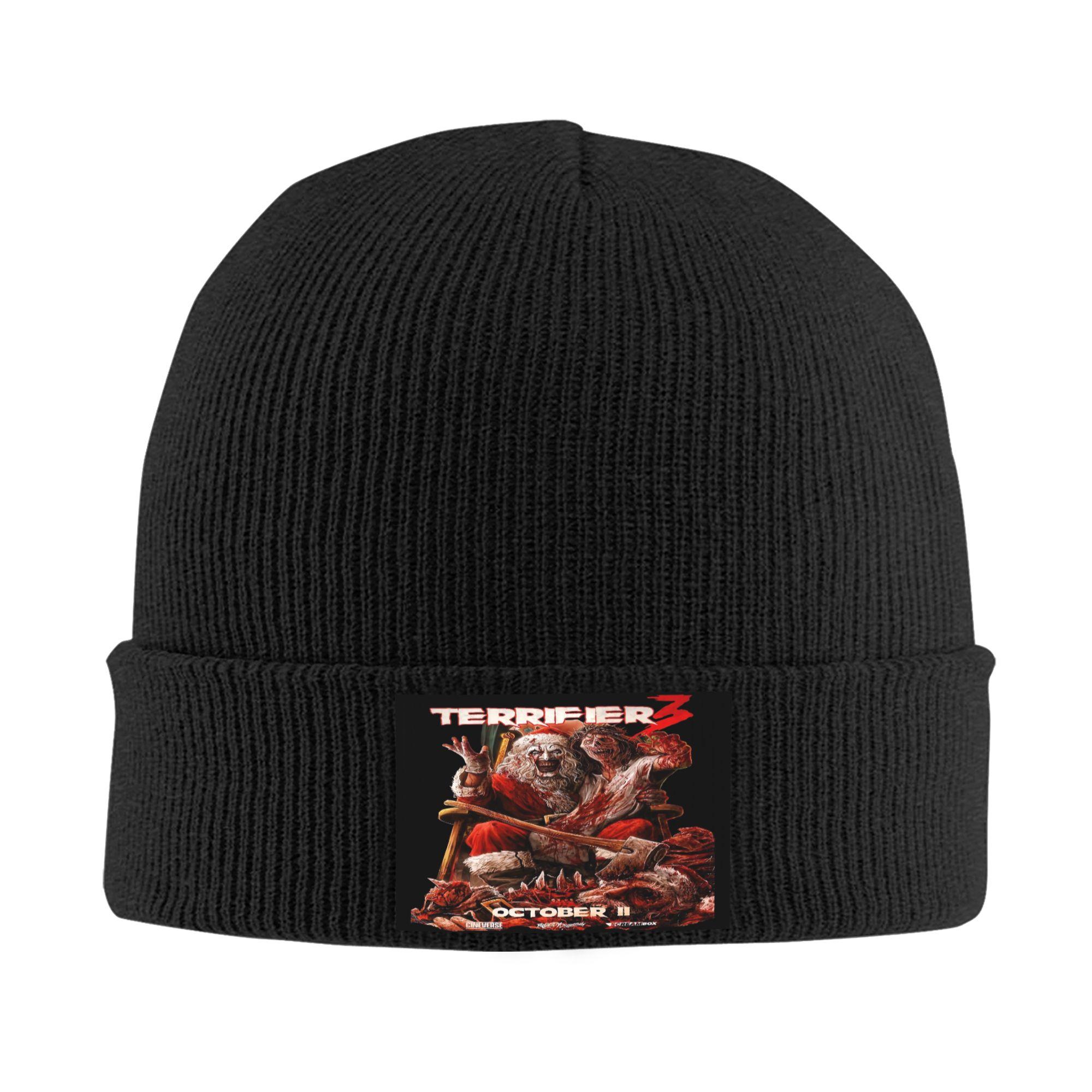 

Terrifier 3 Christmas Knit Hat Beanie Hats Hippie Head Wrap Unisex Women Bonnet Hats Autumn Winter Fashion Caps Birthday Gift One Size