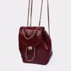 New Fashion Casual Women's Chain Backpack Solid Color Travel Backpack