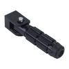 Motorcycle Foot Pegs Pair With 8Mm Mounting Size, Hinged Aluminum Footrest Pedals, Black Grip Pattern for Repair Work and Road Use