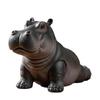 Plastic Meditating Clumsy Hippo Statue Figurine For Home Office Meditations Room Decors Unique Gift For Animal Lover