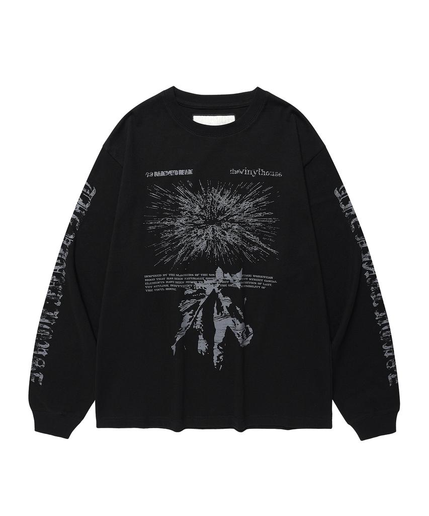 THEVINYLHOUSE Rough Drawing Ls Tee Black