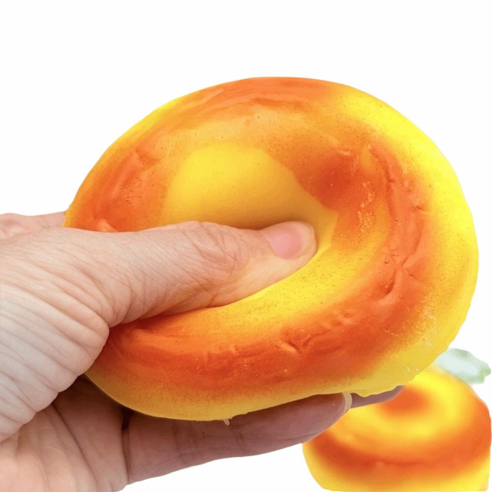 Slow Rising Egg Tart Squeeze Squishy Toys Round Decompression Toy New Stress Relief Toys Gifts