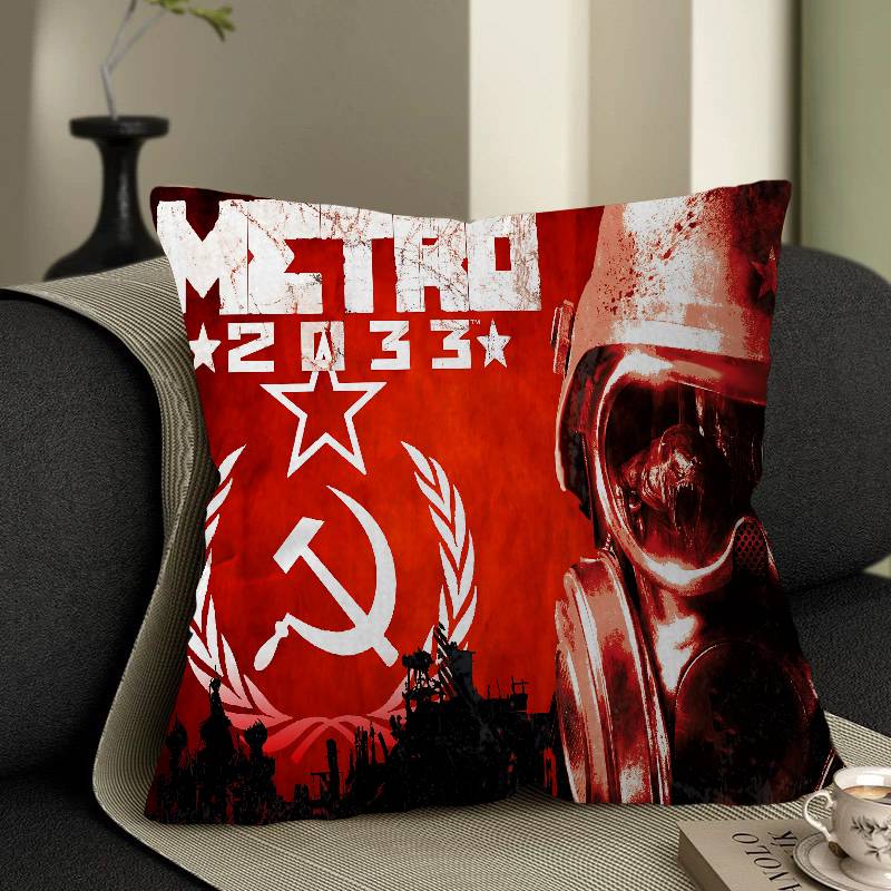 Gaming Metro 2033 45*45Cm Cushion Cover Pillow Cover Decor Pillowcase Home Pillowcase For Couch Pillow