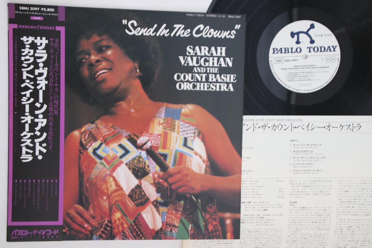 

LP Record SARAH VAUGHAN - Send In The Clowns 28MJ3097PROMO PABLO TODAY 1981 Japan Obi Jazz Used