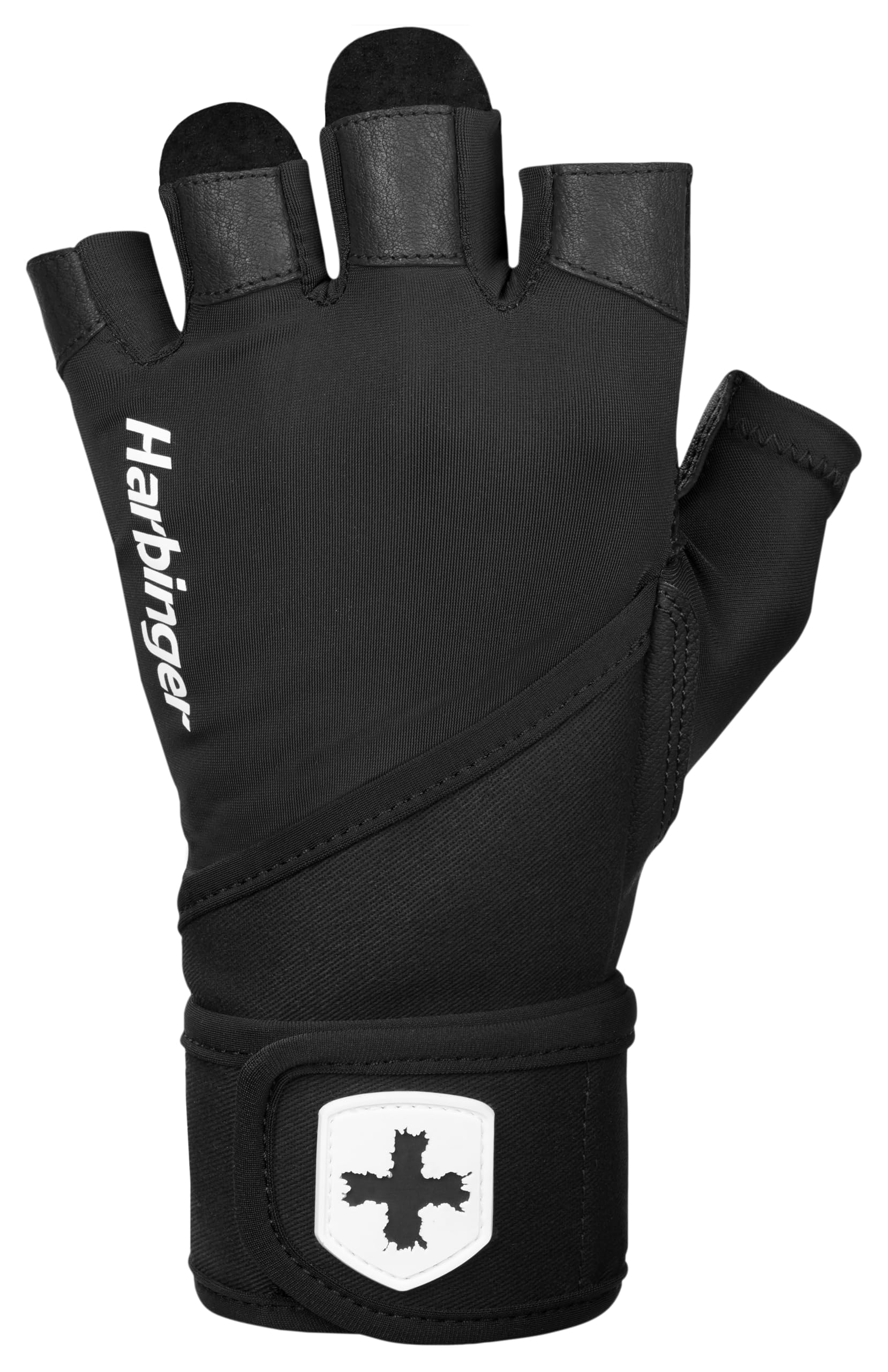 

Japanese Harbinger Pro Wrist Wrap Gloves for Strength Training and Heavy Size M 22278 [Official Product] 2.0 Lifting, Black, (Glove Circumference чёрный