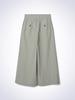 HAUS072C Grain Stripe Wide Pants Khaki