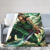 Zoros Vintage Tattoo Ornament Art Flannel Blanket Autumn Warm Throw Blanket for Kids Living Room Comfortable Sofa Bed Cover