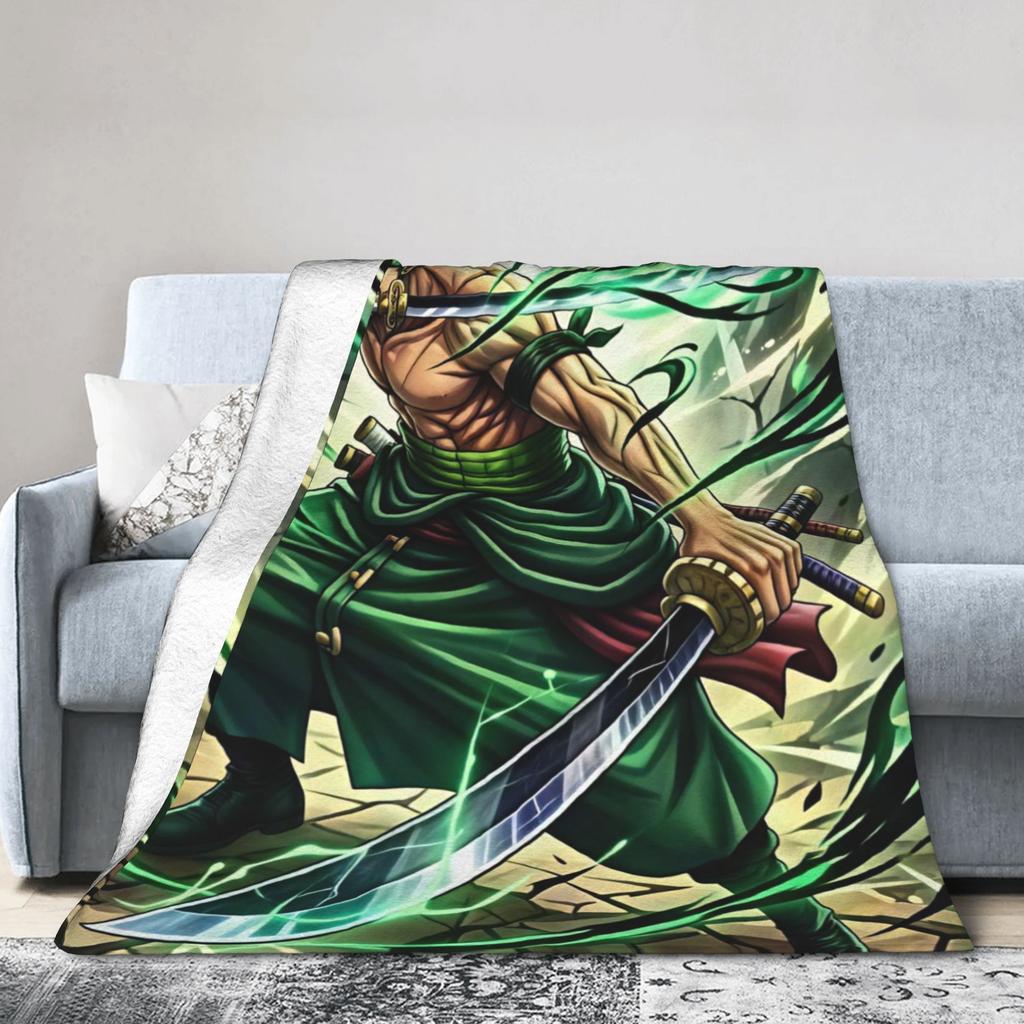 Zoros Vintage Tattoo Ornament Art Flannel Blanket Autumn Warm Throw Blanket for Kids Living Room Comfortable Sofa Bed Cover