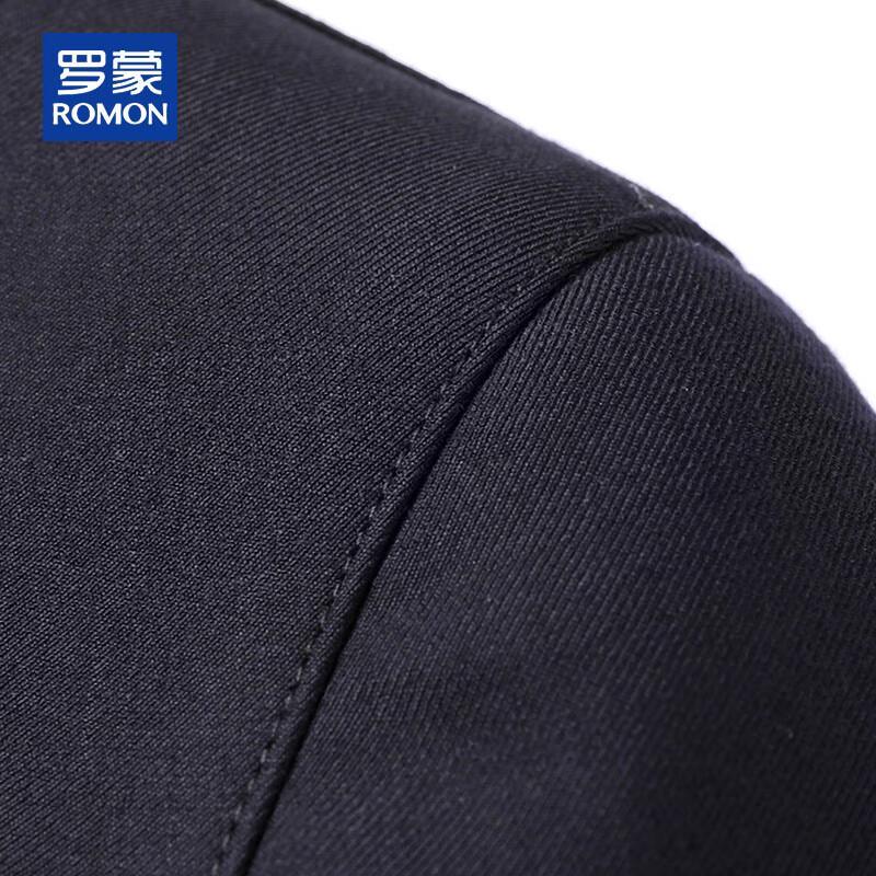 ROMON Men's Autumn/Winter Wool Silk Blend Business Casual Jacket