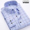 Camisa Nova Masculina Slim Fit Xadrez e Floral Manga Comprida - Moda Casual Coreana