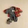 Baby Herbst Winter Fleece Sweatshirt & Bloomers Set - Unisex Sportbekleidung