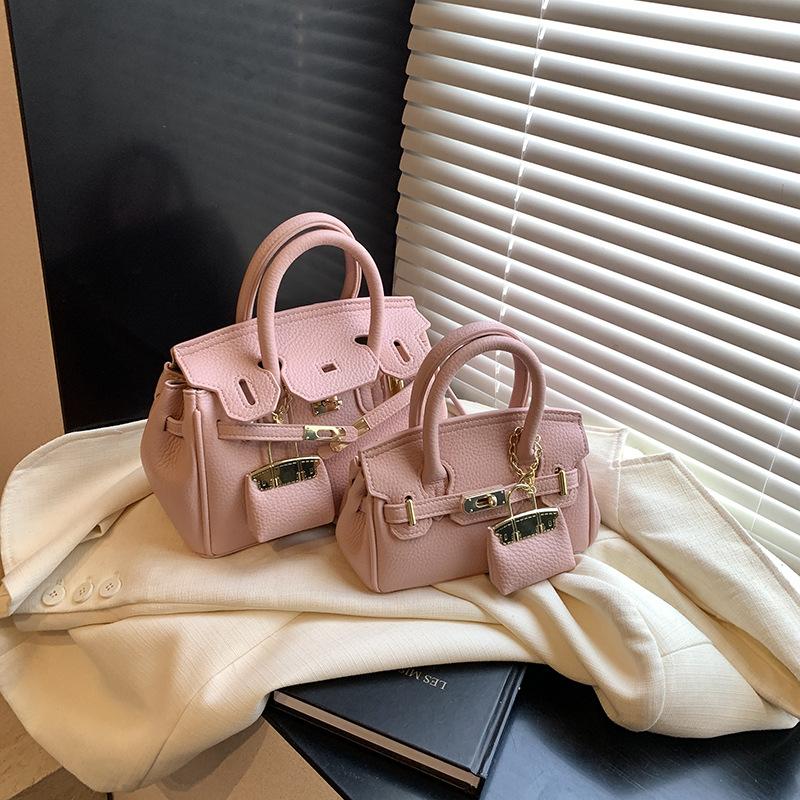 

Модна текстура портативна платинова сумка легка розкішна проста універсальна сумка через плече великої місткості темпераментна нішева сумка-месенджер Small