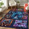Cybernetic Canine Collection Pattern Rug Floor Mat for Living Room or Bedroom Soft and Comfortable Carpet a Gift for Birthday and Holiday.