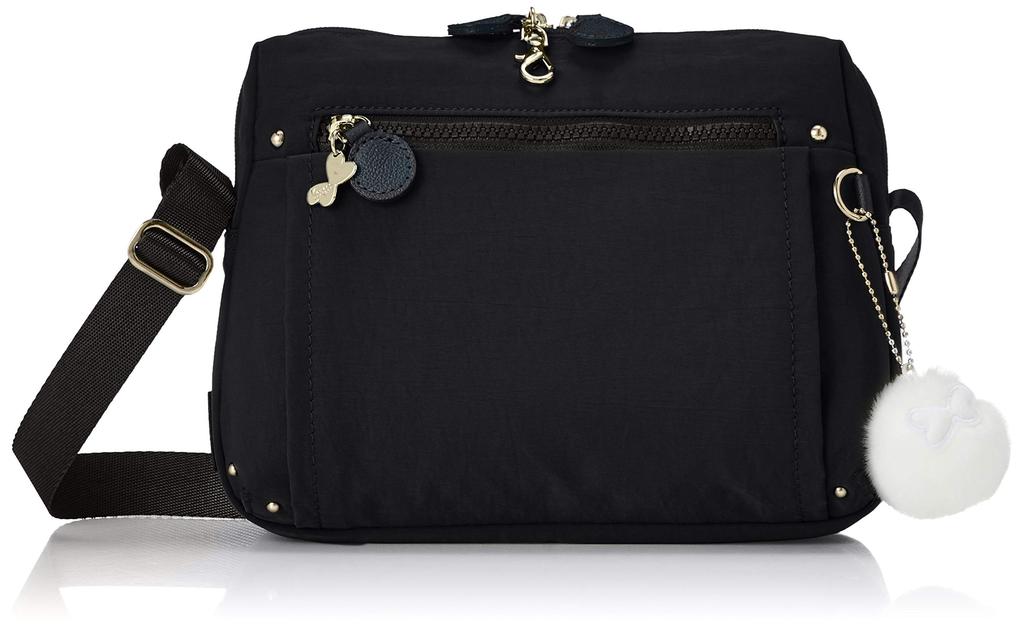 Kanana Project PJ8-3rd 62105 Umhängetasche, Querformat, für 500ml PET-Flaschen, Hintertasche, Schwarz