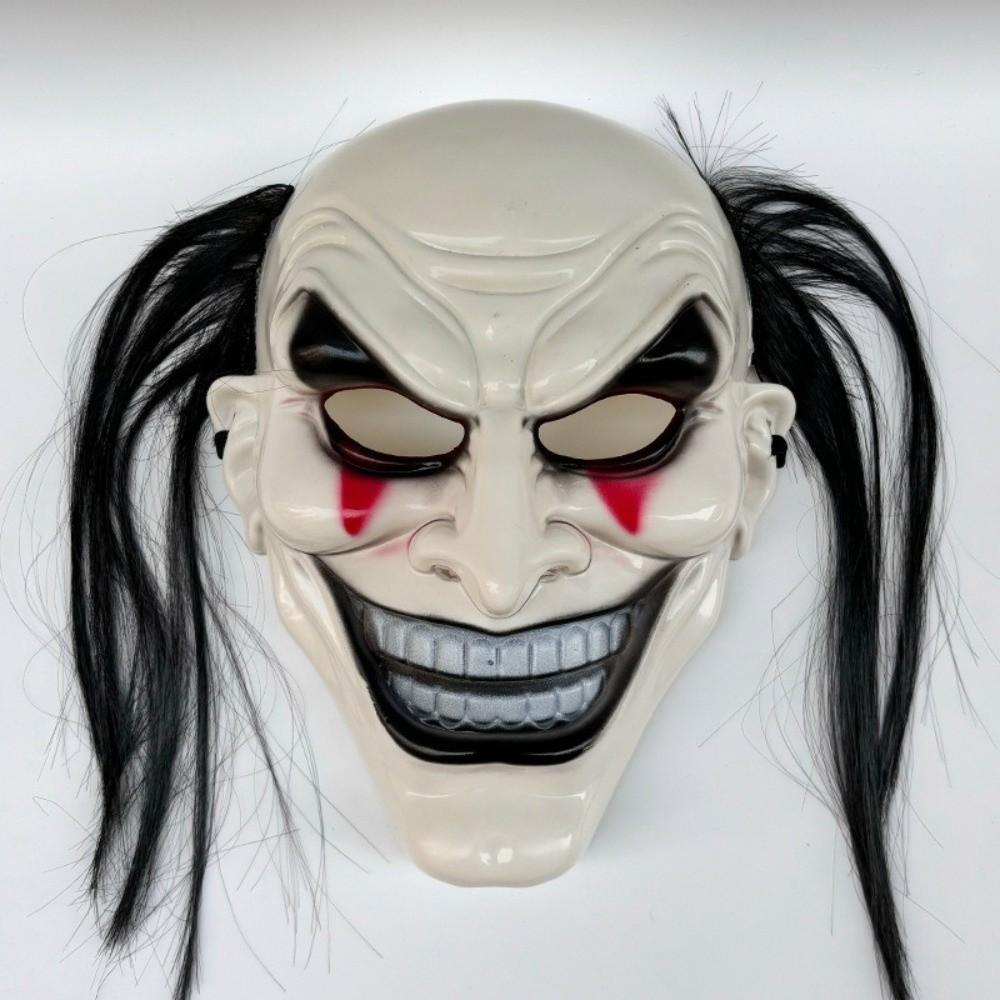 Spooky Halloween Mask Smile Face Terrifying Cosplay Mask Party Gift Full Face Mask  Male Female