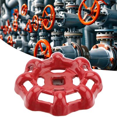 Faucet Round Wheel Handle Water Spigot Replacement Red Easy Open Close Wheel Handle Hose Bib Water Spigot for Kitchen