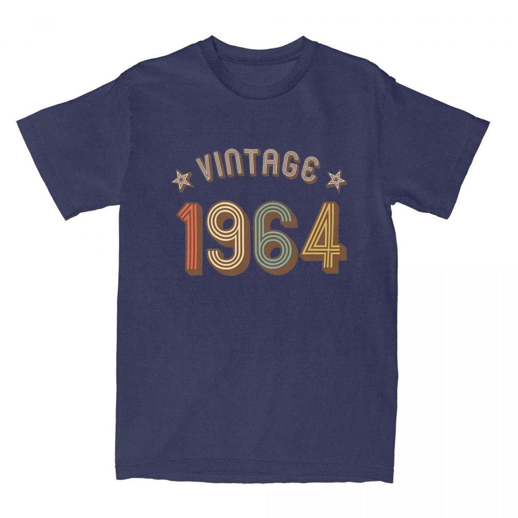 Camisetas Vintage de 60 Cumpleaños de 1964 Hombres Mujeres Algodón Gente Increíble 60 Años Regalos Camiseta Manga Corta Idea de Regalo