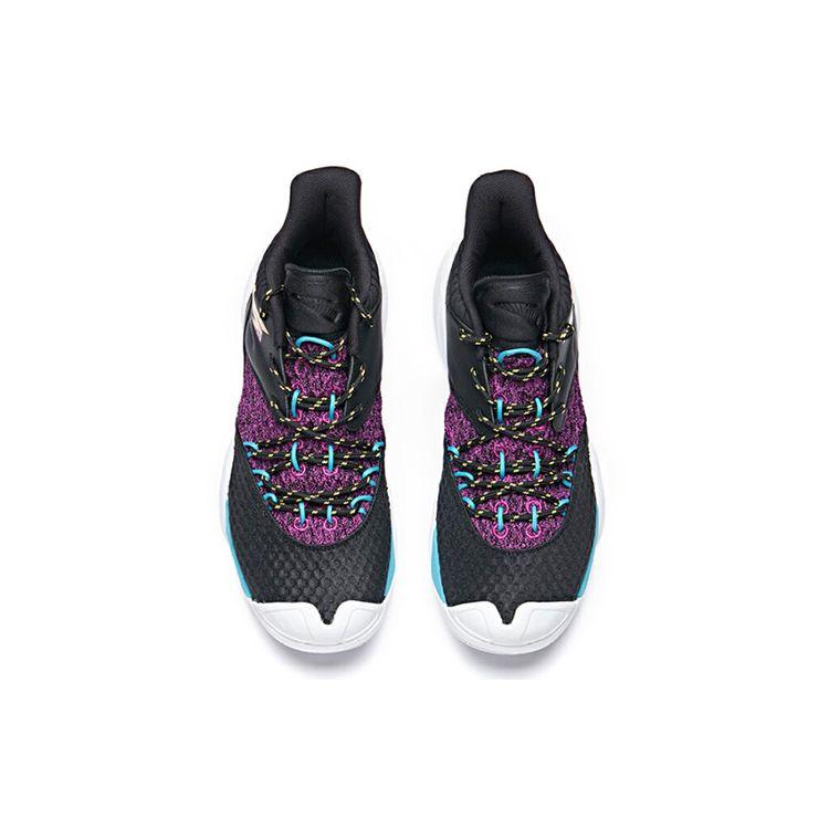 Anta Crazy Series Synthetic Leather Comfortable Versatile Shock Absorbing Non-Slip Wear-Resistant Mid-Top Basketball Shoes 11931605-1
