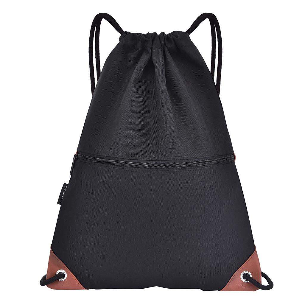 Modischer wasserdichter Unisex-Sportrucksack mit festem Farbbündel und Seil, Schultaschen
