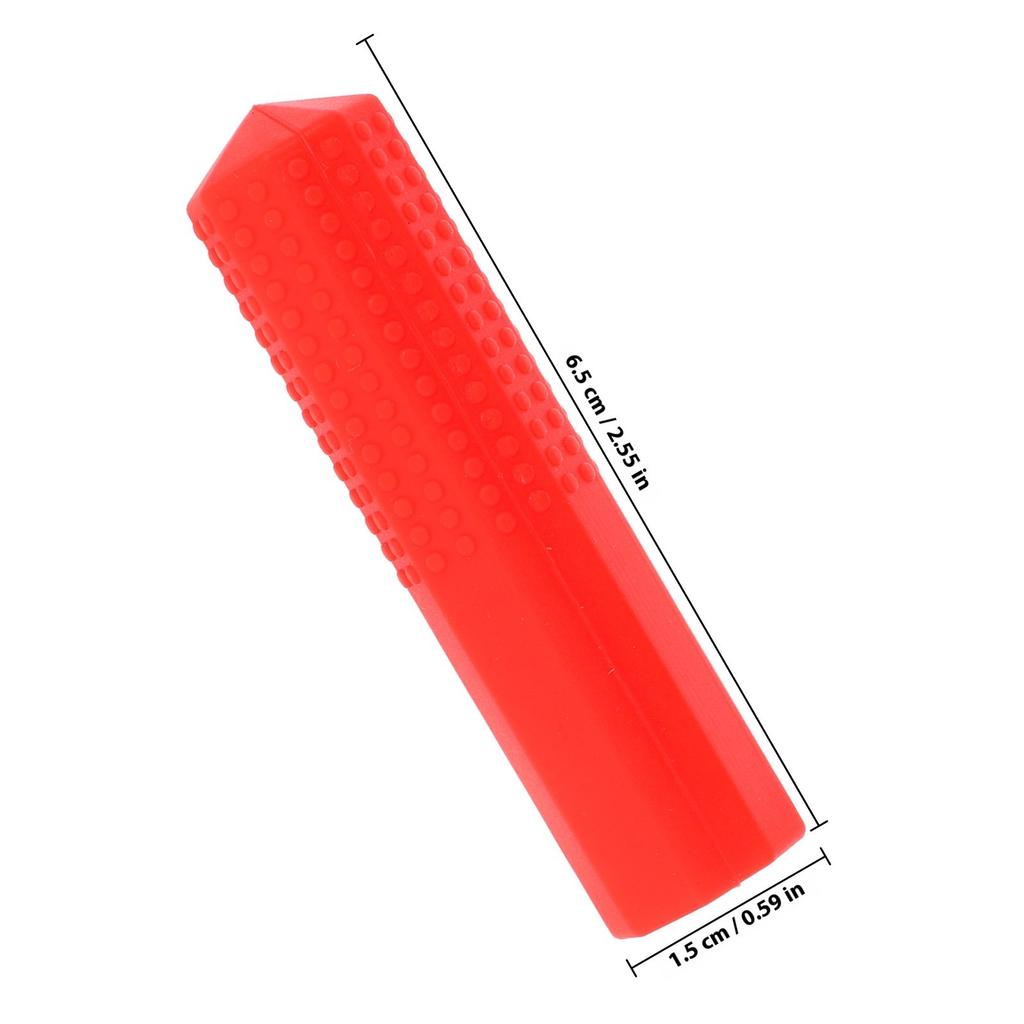 Silicone Pencil Caps Bright Colors Chewable Pencil Holder Sensory Oral Motor Aid Study School Office Kids Blue