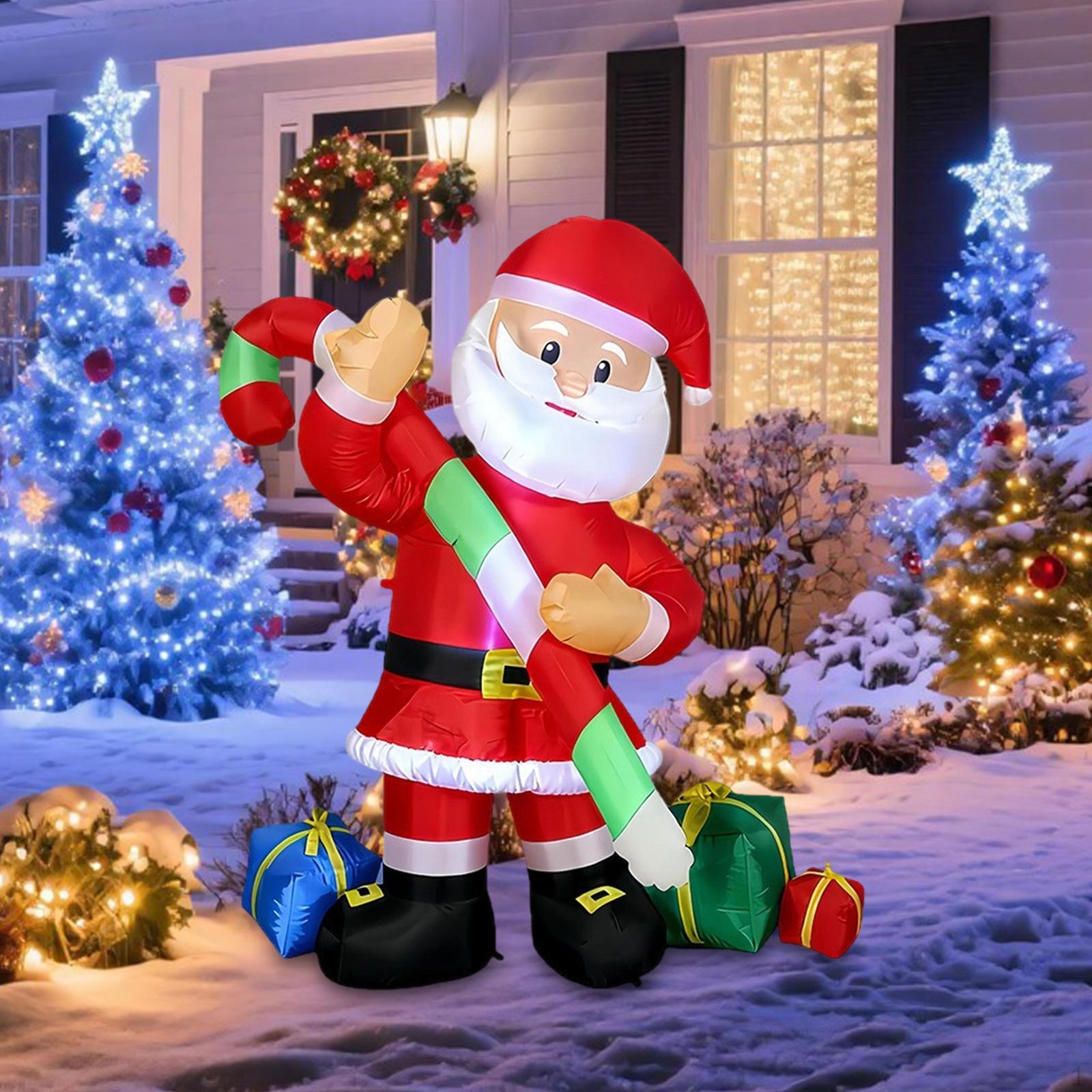 

180cm Inflatable Santa Funny Blow up Yard Decoration for Patio Backyard