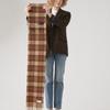 ABRAHAM MOON Merino Wool Muffler 25cm - Antique Dress Stuart