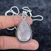 Rose Quartz Gemstone Handmade 925 Sterling Silver Jewelry Pendant 2.05" M-2918