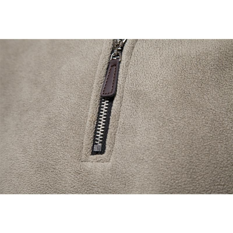 Men's Spring and Autumn New Vertical Collar Half-Zipper Long-Sleeved Sweatshirt Leading Cross-Border Trend All-Match Men's Fleece Top