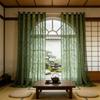 1pc Branch Embroidery Sheer Curtain 1PC Vintage Design with Grommet Hanging for Living Room Bedroom Balcony Kitchen Ready Made