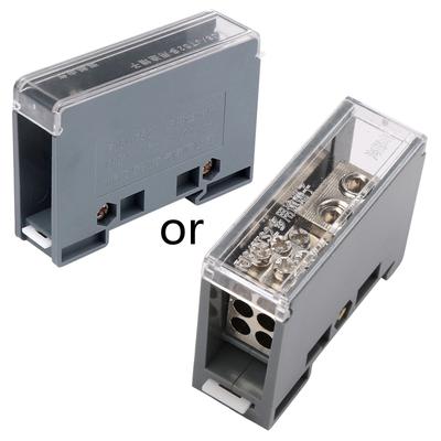 Universal Electric Wire Connector Din Rail Distribution Box One In Multiple Out Terminal Block Junction Box Rail Mount