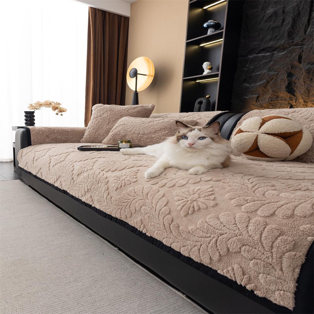 Sofa Cushion Water-Washed Cotton Four Seasons Universal New  Sofa Backrest Cover Towel Non-Slip Dustproof Sofa Cover 70x70cm