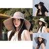Summer Outdoor Sun Protection Cap With Neck Shield Lightweight Polyester For Women