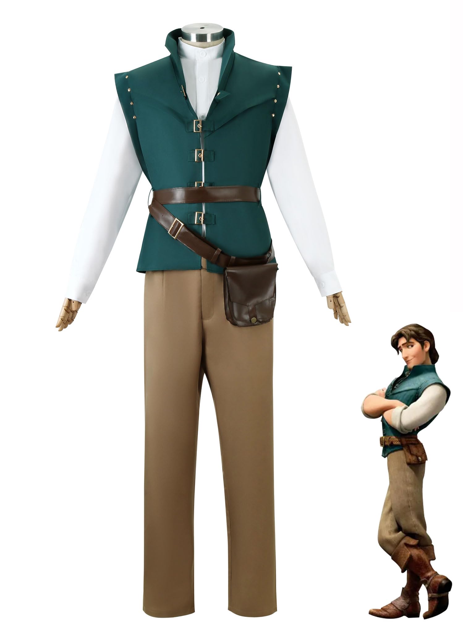 

Рапунцель на башне Флинн Райдер Косплей Костюм для классного Хэллоуина Детский сад Милый Хэллоуин Детский Костюм для мероприятий Высота [SCLYX] Дети, Косплей,