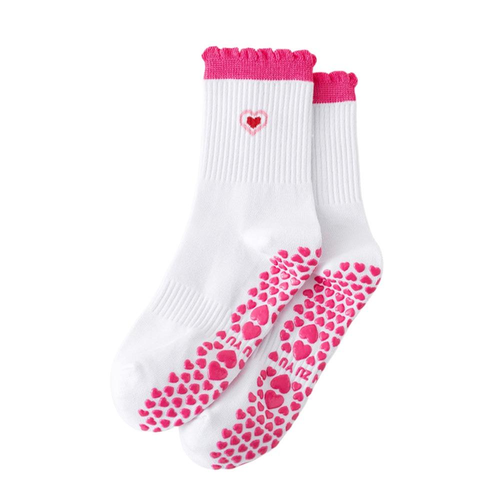 Cotton Yoga Socks Harajuku Street Bowknot Embroidery Socks New Mid Tube Socks