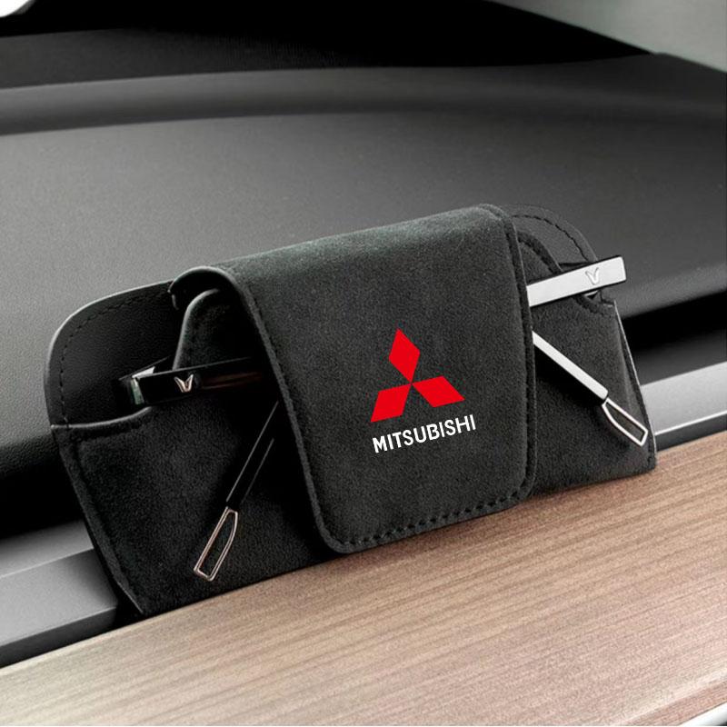 Car Glasses Box Sun Visor Eyeglass Case for Mitsubishi Eclipse Lancer Outlander Pajero ASX Colt I200 Space Delica Star Sunglasse