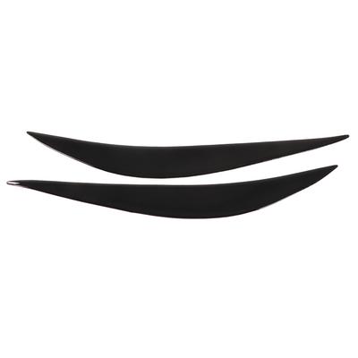 Front Headlight Eyebrow Trim Headlamp Eyelid Cover Sticker Piano Black for 4 Series F32 F33 F36
