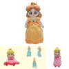 Lindo Peluche de la Princesa Super Mario Rosa Amarillo Azul 25cm Relleno Suave de Algodón PP