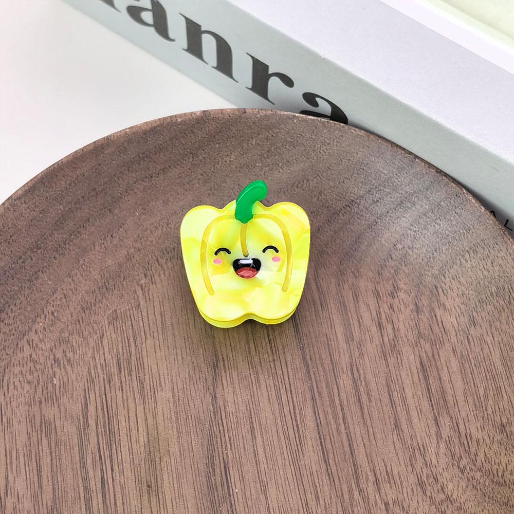 

Мультяшные заколки для волос в виде овощей: Милые мини-заколки-крабики с баклажаном, помидором для малышки или боковой челки