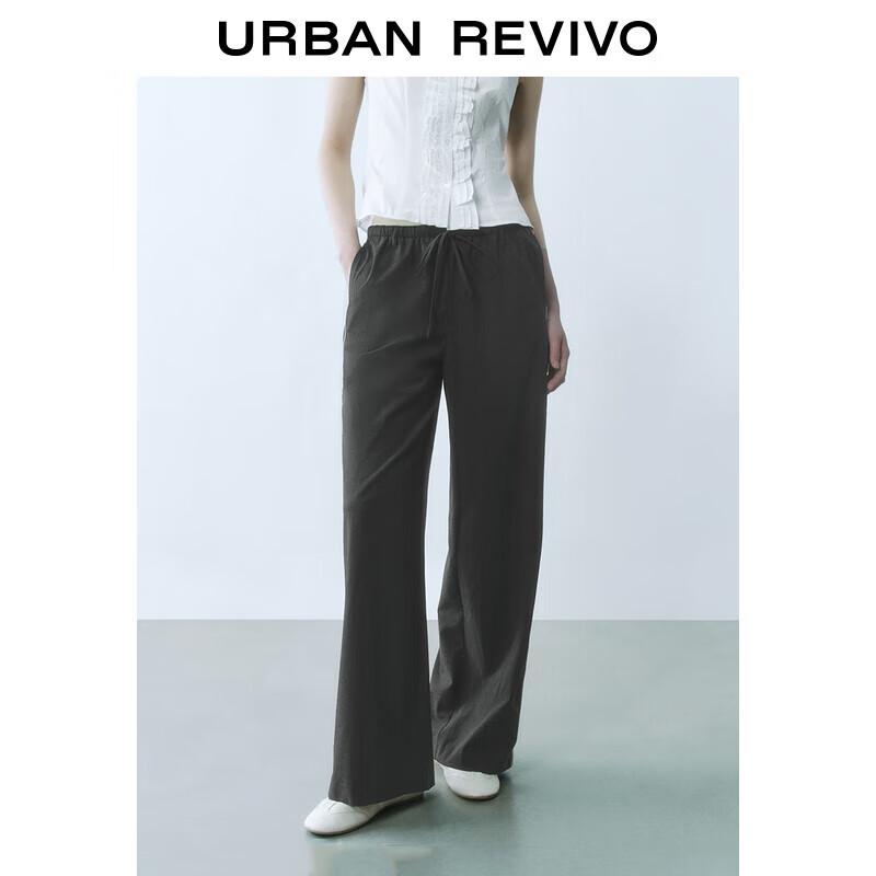 

UR 2025 Spring Women s Drawstring Wide-Leg Pants XL