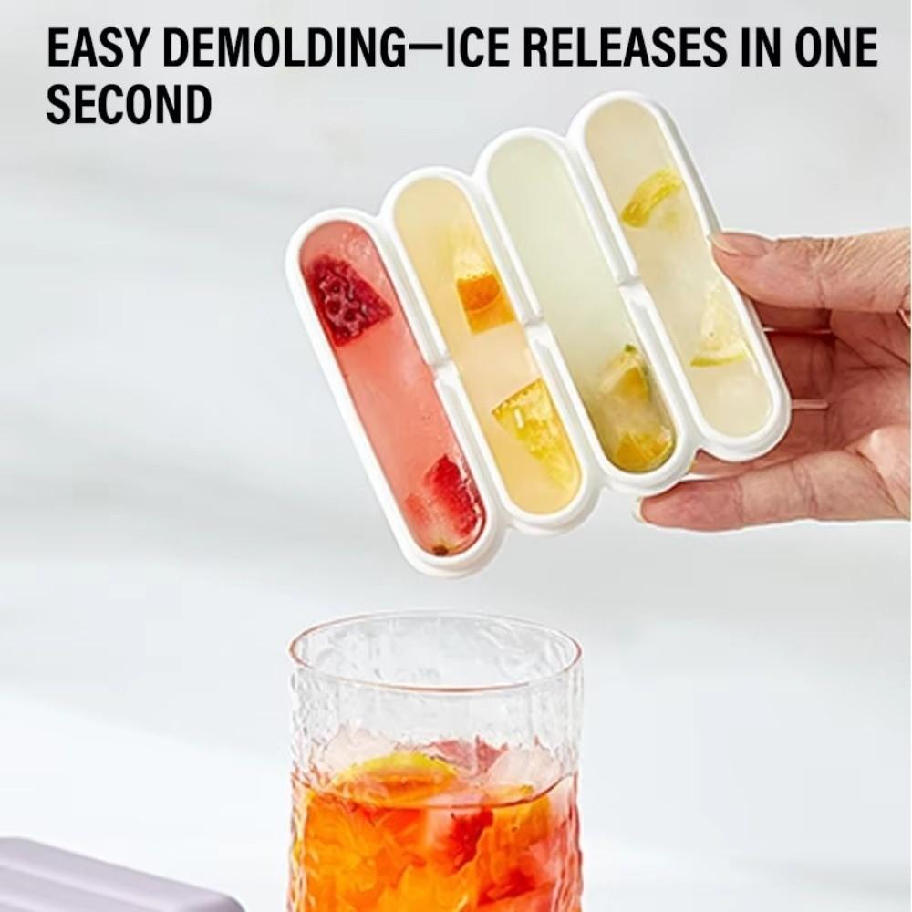 Food Grade Ice Cube Tray Easy Press Release Ice Making Box Convenient Ice Stick Mold Home Use