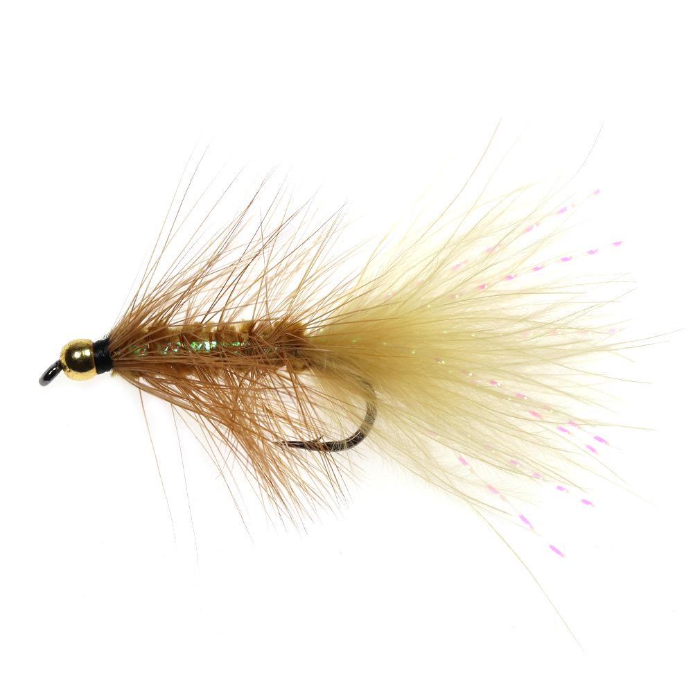 Force Eight Ge Fly Fishing Hook with Copper Head Tinsel for Trout, Salmon, Bass, Asp, Pike