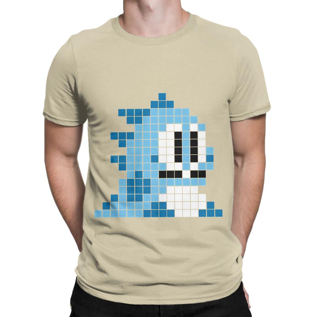 Bubble bobble pixel art Funny Graphic 100 Cotton TShirt Bubble Bobble Tees Tops For Unisex