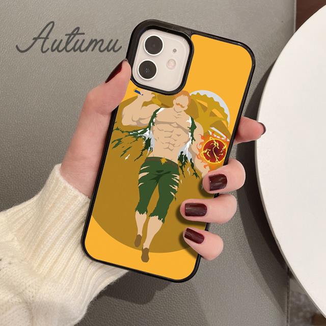 Escanor The Seven Deadly Sins Phone Case for iPhone 11 12 13 14 Pro Max Mini XR XS SE 2020 7 8 Plus Galaxy S21 S22 Cover Shell
